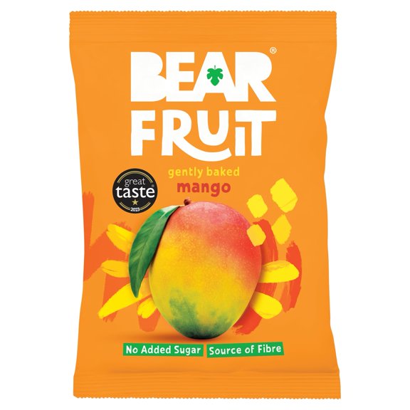BEAR Fruit Dried Mango Snack Pack 35g, Imported from Britain