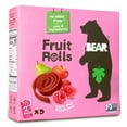 BEAR Fruit Snack Rolls Raspberry, 5 count, 3.5oz, NonGMO, GlutenFree