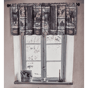 BEAR LODGE Wilderness Cabin Window Valance, 72" x 16" by DeLeon