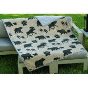 BEAR & MOOSE MELANGE BLANKET