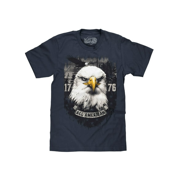 BEAR RUN Men's All American 1776 Bald Eagle Graphic T-Shirt (XL)