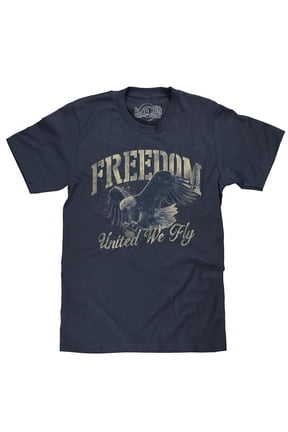 BEAR RUN Men's Freedom United We Fly Eagle Graphic T-Shirt (L)