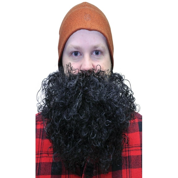 BEARD BIG AND CURLY BLACK