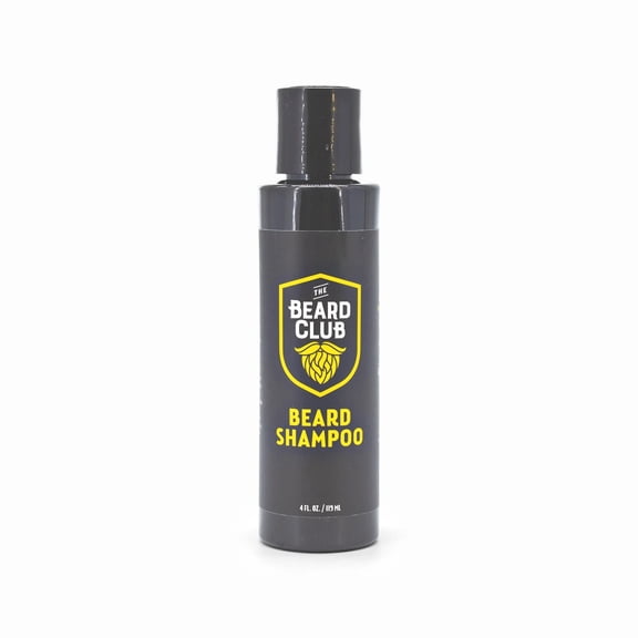 The Beard Club 4 fl oz Beard Shampoo for Men, Natural & Nourishing, Sulfate & Paraben Free, Gentle on Skin
