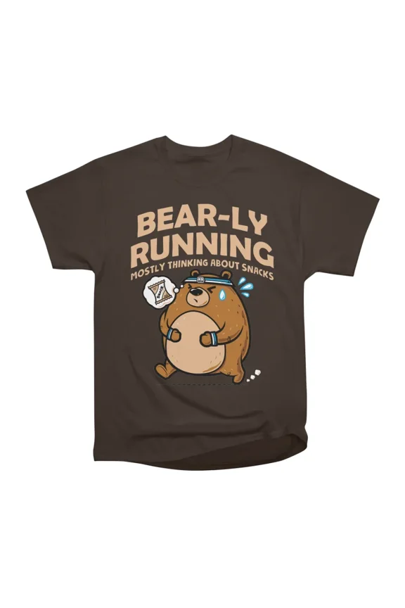 BEARLY RUNNING T-Shirt Tee Gift For Him Merch For Her Apparel For Friend