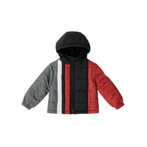 BEARPAW Boy's Quilted Puffer Coat with Hood Jacket