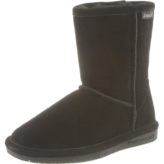 BEARPAW Girls Emma Short Suede Boots - Black - Y4