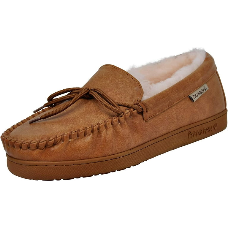 Mens bearpaw moccasin slippers hotsell