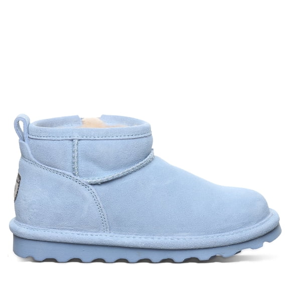 BEARPAW Shorty Youth Ankle Boot Blissful Blue Size 5 | Comfortable & Durable Slip On Winter Boot for Kids