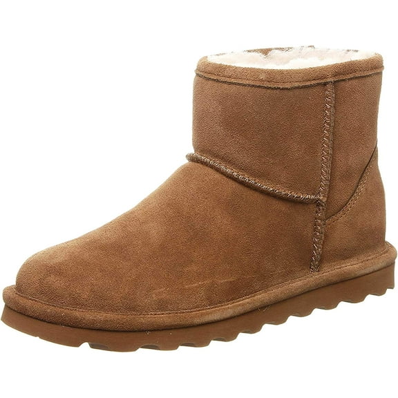 BEARPAW Women's Alyssa 5" Suede Ankle Boot Hickory - 2130W-220