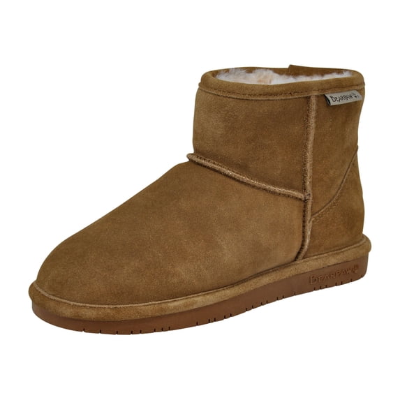 Bearpaw Demi Winter Boots for Women, Faux Fur Lining, Suede Upper, TPR Outsole, Ankle Height, Slip on Boots
