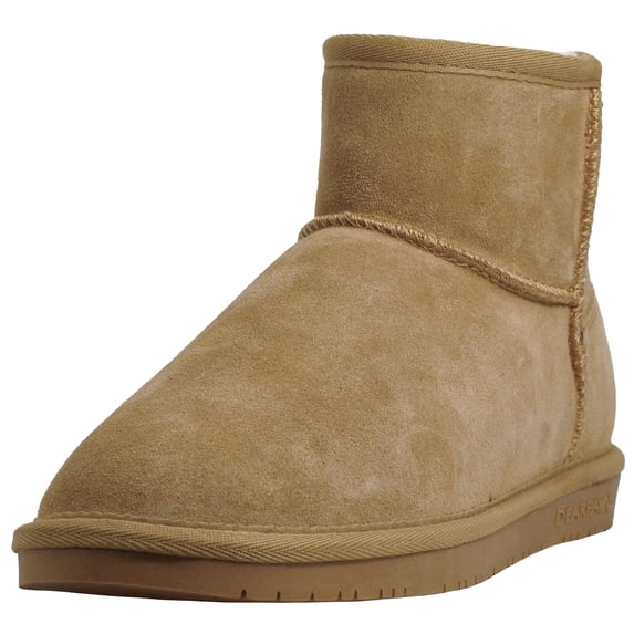 Bearpaw Demi Winter Boots for Women, Faux Fur Lining, Suede Upper, TPR Outsole, Ankle Height, Slip on Boots