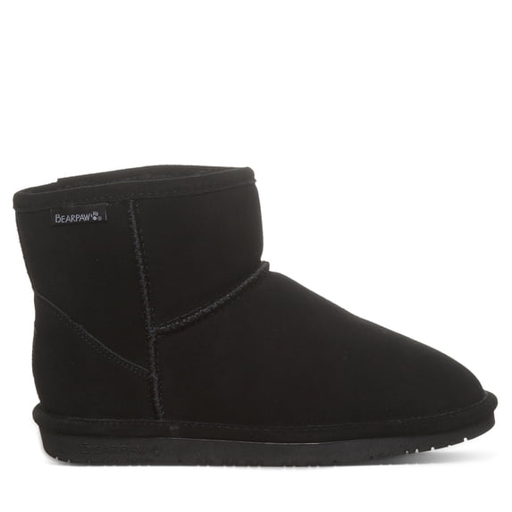 BEARPAW Women's Demi Black Boot Size 10 | Women's Boot | Women's Slip On Boot | Comfortable Winter Boot