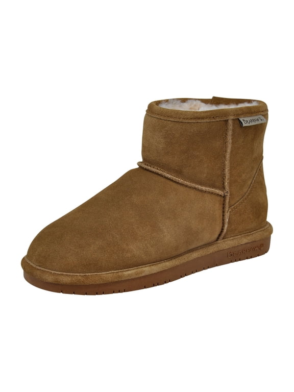 Demi Winter Boots for Women, Faux Fur Lining, Suede Upper, TPR Outsole, Ankle Height, Slip on Boots