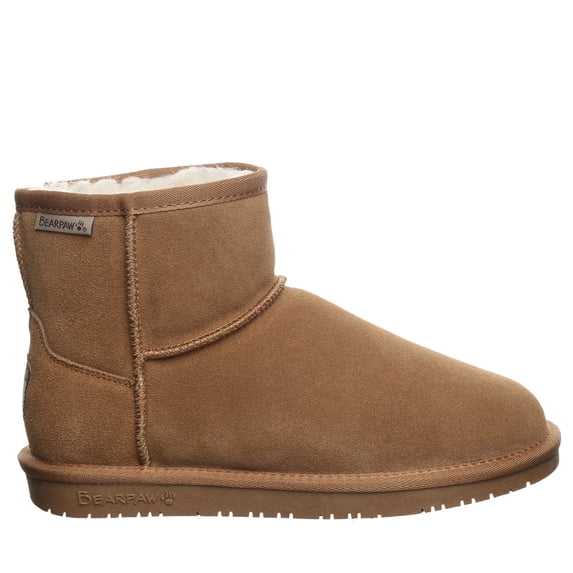 BEARPAW Women's Demi Hickory Boot Size 6 | Women's Boot | Women's Slip On Boot | Comfortable Winter Boot