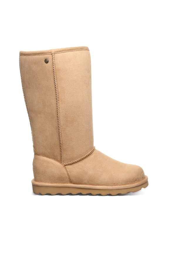 Women's Elle Tall Vegan Iced Coffee Size 6 | Slip On Boots for Women | Comfortable Suede Winter Boot