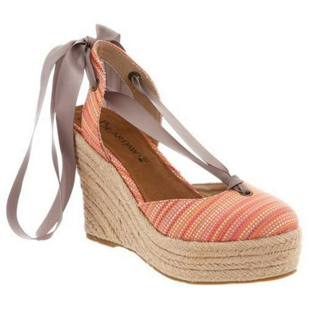 BEARPAW Women s Ginger Wedge Open Back Shoe Color Options