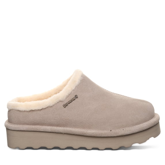 BEARPAW Women's Izzy Platform Lo Mushroom Clog Size 6 | Women's Boots | Comfortable Winter Boot