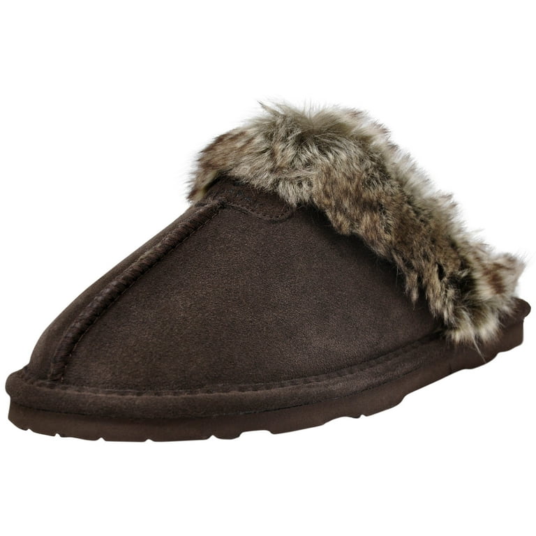BEARPAW Women's Loki II Slipper Suede Sheepskin House Shoes