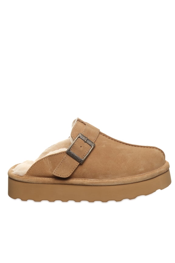 Women's Moxie Platform Lo Iced Coffee Solid Slipper Size 10