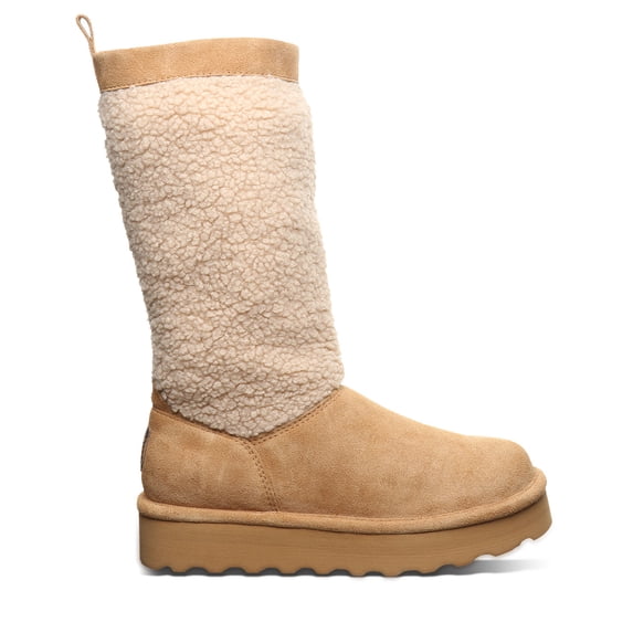 BEARPAW Women's Snuggle Murphy Platform Lo Iced Coffee Boot Size 8 | Women's Boots | Comfortable Winter Boot