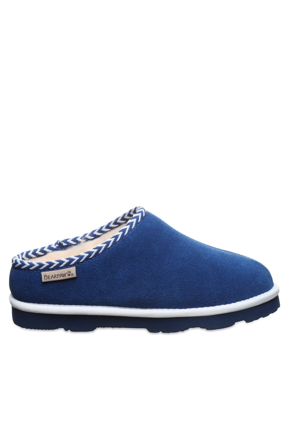 Women's Tabitha Slipper Blue/White Size 7 | Comfortable & Lightweight Slipper | Indoor & Outdoor Shoe for Women