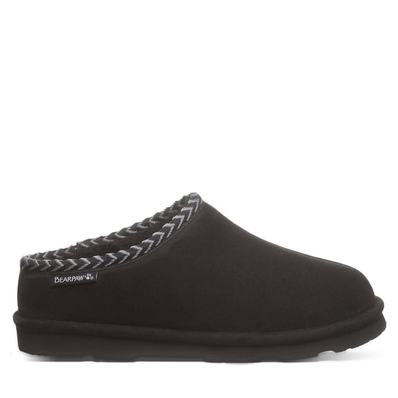 BEARPAW Women's Tabitha Vegan Black Size 6 | Women's Slippers | Women's Shoes | Comfortable & Light-Weight