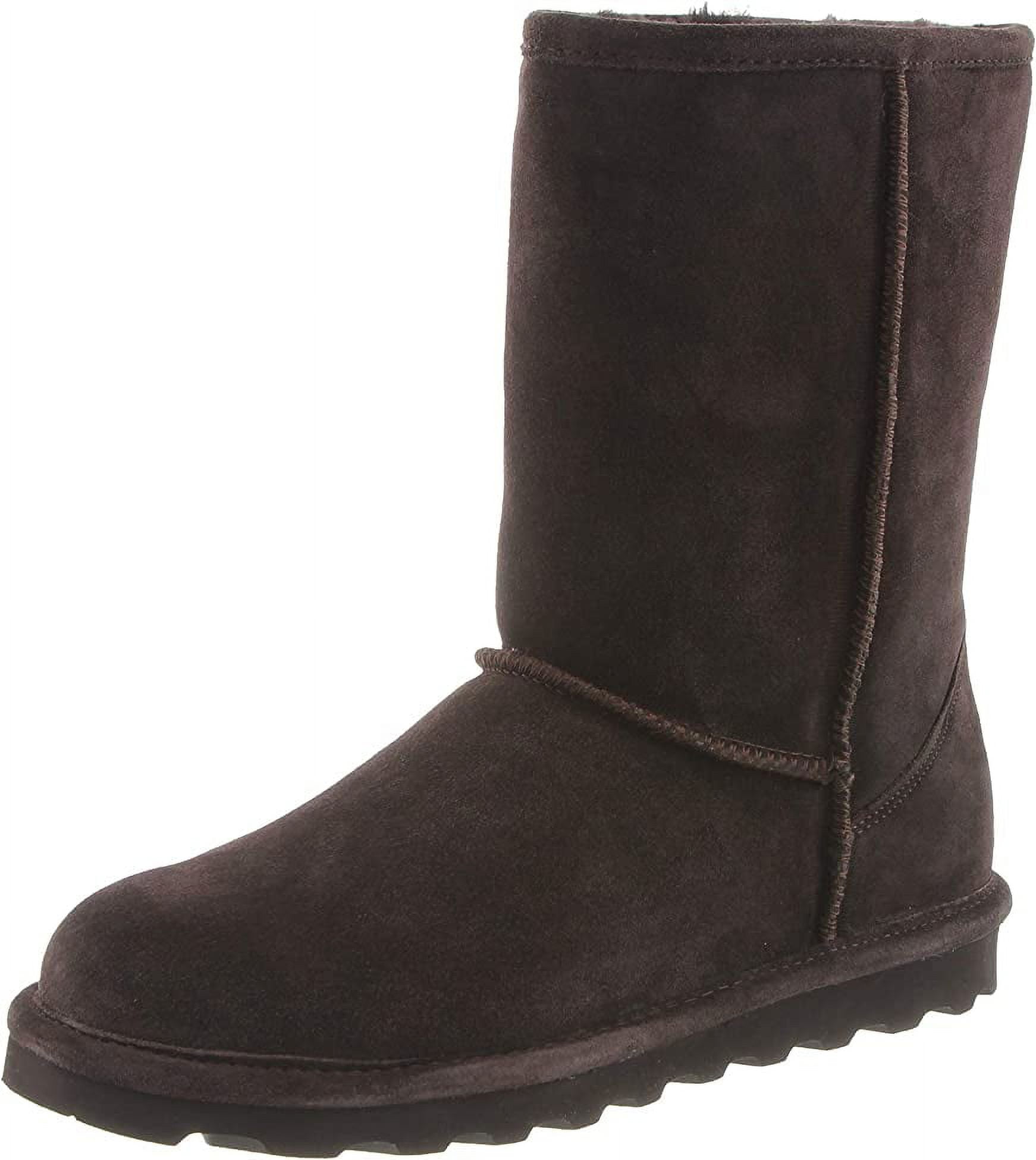 BEARPAW Womens Elle Short Boot - Chocolate - 8 - Walmart.com