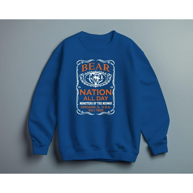 BEARS TSHIRT CHICAGO FOOTBALL BEAR NATION NICE TEE TAILGATE T E36