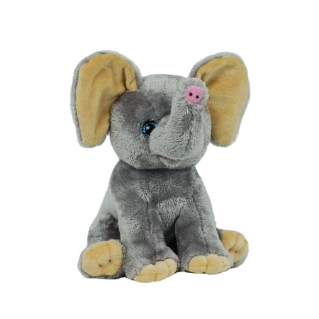 BEARegards Recordable 8" ELEPHANT Teddy Bear with 20 Second Digital Recorder