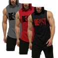 thumbnail image 1 of BEAST HOOD BLACK,RED,GREY, COMBO .L, 1 of 2