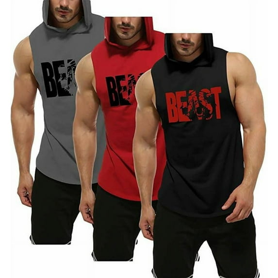 BEAST HOOD BLACK,RED,GREY, COMBO .L