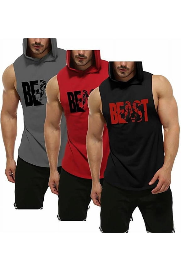 BEAST HOOD BLACK,RED,GREY, COMBO .XXL