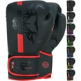 thumbnail image 1 of BEAST RAGE Boxing Gloves Training Sparring Pro Impact Muay Thai MMA Kickboxing Men Women Adult Heavy Punching Bag Focus Pads Mitts Speed Workout Ventilated Palm 8 10 12 14 16 Oz (Red, 10 oz), 1 of 9