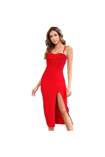 white christmas dresses Red main image 1