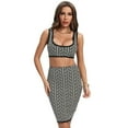 thumbnail image 1 of BEAUKEY Women's Strapless Unique Print Mini Jacquard Sexy Bandage Dress Bodycon Party Maxi XS Vestidos, 1 of 6