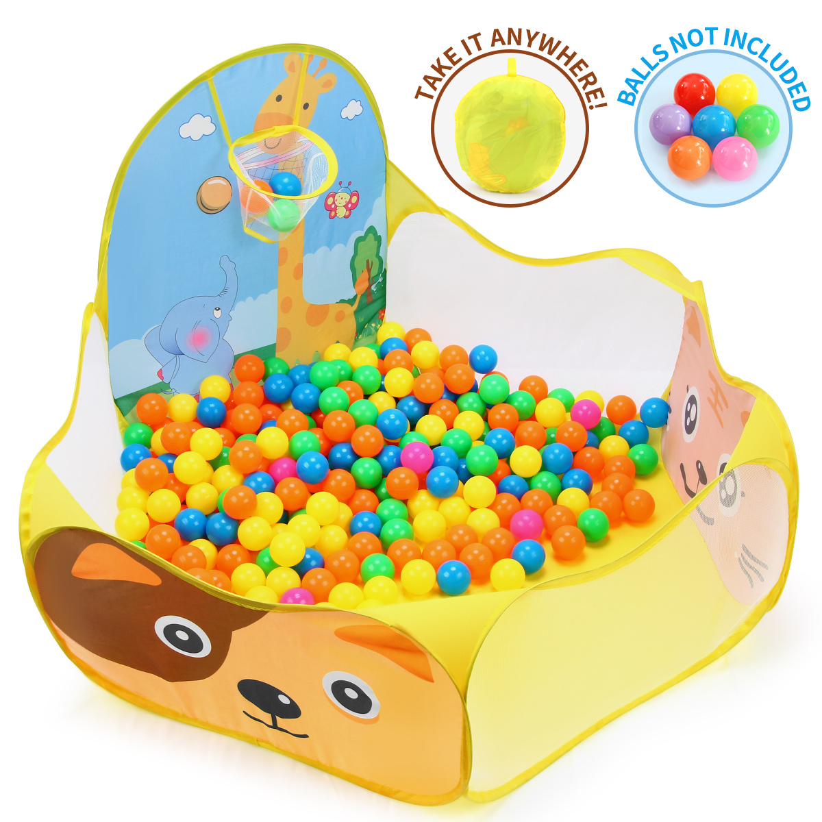 Click N' Play Ball Pit Balls 1000 Pack Bulk Size 1000 Balls