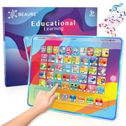 BEAURE Learning Pad ABC Words Numbers Music Educational Tablet for Preschool Children Toddler Toys Age 1-3