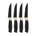 thumbnail image 1 of Beautiful by Drew Barrymore 4 Piece Steak Knife Set, Black Sesame, 1 of 10