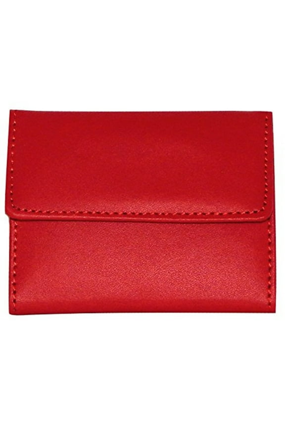 BEAUTE FASHION Slim Solid Red Wallet, Genuine Leather for Women, Teens and Girls
