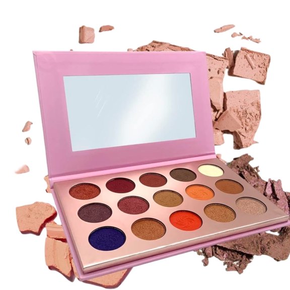BEAUTELE COSMETICS Grace 15 Color Eyeshadow Palette + High-Pigmented +Blendable +Versatility
