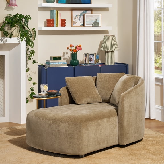 Beautiful Drew Chaise by Drew Barrymore, Latte
