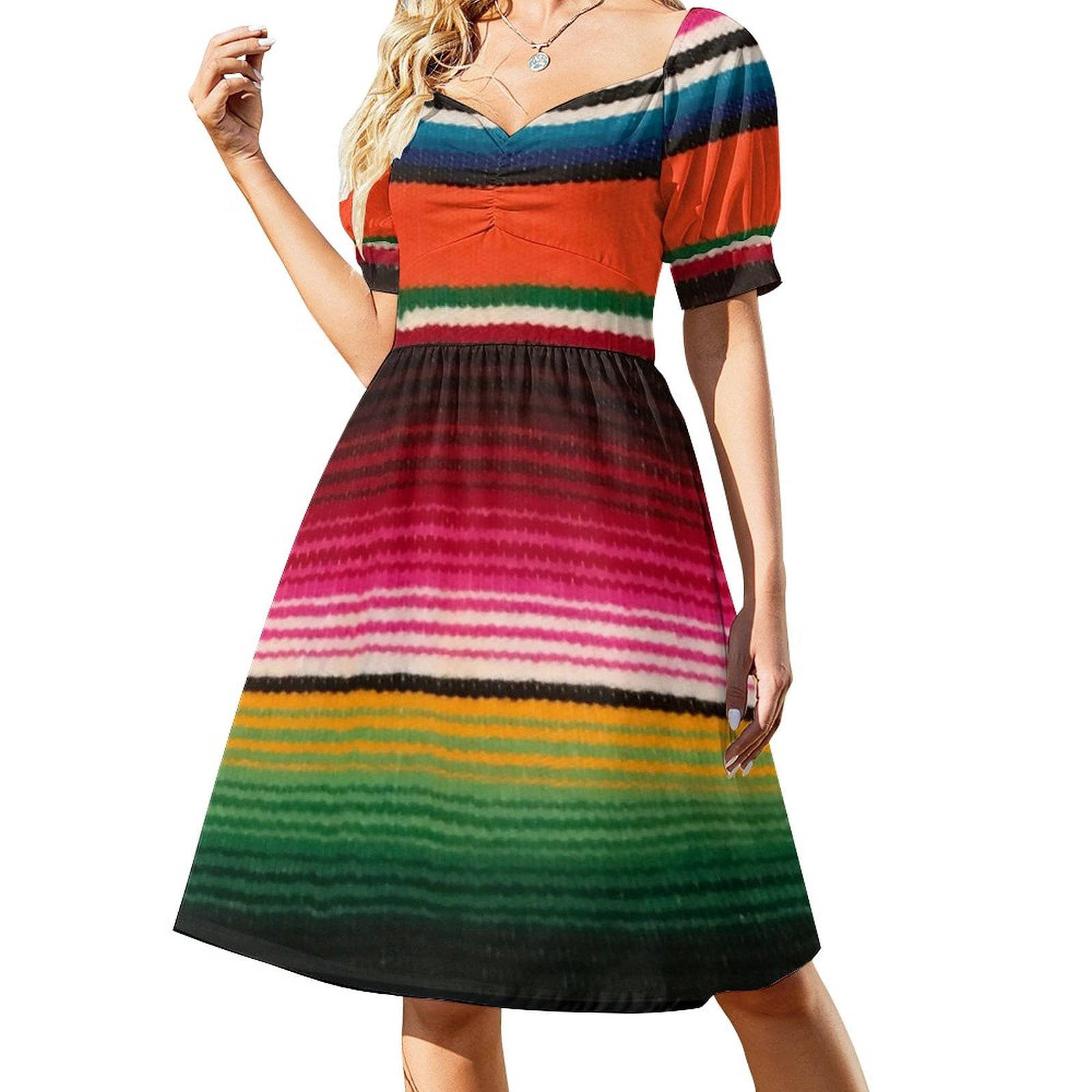 BEAUTIFUL MEXICAN SERAPE Sleeveless Dress birthday dress Clothing Bridesmaid dress woman - Walmart.com BEAUTIFUL MEXICAN SERAPE Sleeveless Dress birthday dress Clothing Bridesmaid dress woman - Walmart.com