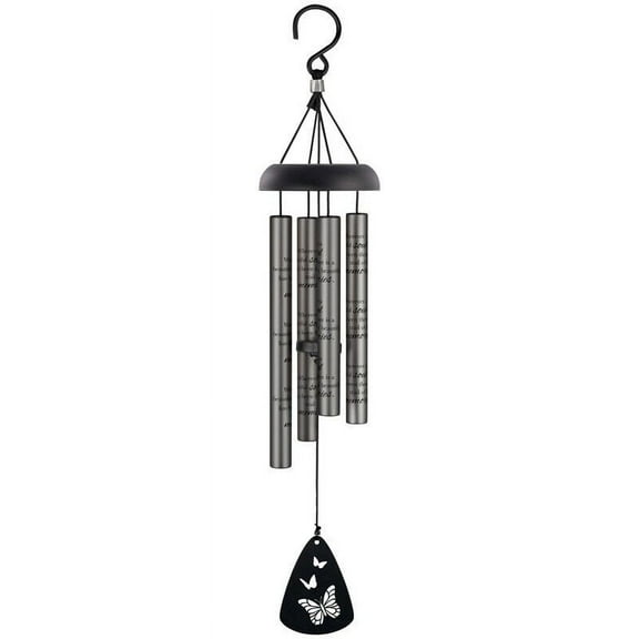 BEAUTIFUL SOUL 21" Memorial Charcoal Sonnet Wind Chime, by Carson