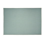 Beautiful Yarn Dyed Stripe Whipstitch Fabric Tablecloth by Drew Barrymore, Thyme Blue, 84"W x 60"L