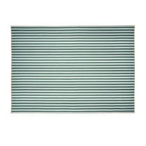 Beautiful Yarn Dyed Stripe Whipstitch Fabric Tablecloth by Drew Barrymore, Thyme Blue, 84"W x 60"L