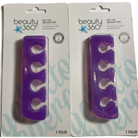 BEAUTY 360 GEL TOE SEPERATORS (PACK OF 2)