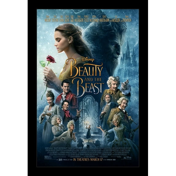 BEAUTY AND THE BEAST - 11x17 Framed Movie Poster
