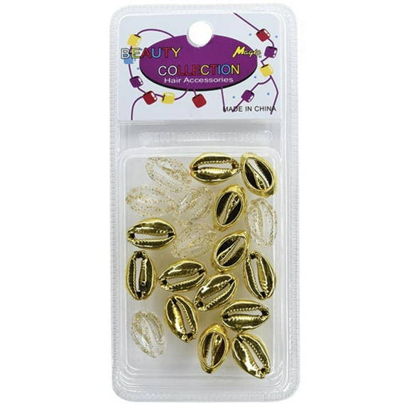 BEAUTY COLLECTION - Metallic Shell Beads Crystal/Gold