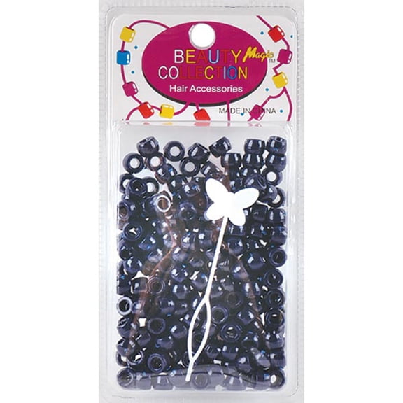 BEAUTY COLLECTION - Small Round Hair Bead Navy Blue